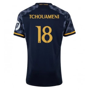 Real Madrid Aurelien Tchouameni #18 Udebanetrøje 2023-24 Kort ærmer